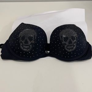 Blackheart push up skull bra as 34B